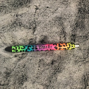 Rainbow leopard pen