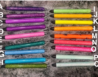 Custom glitter  pens