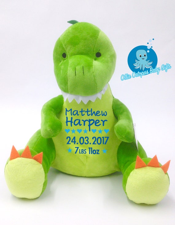 personalised dinosaur teddy