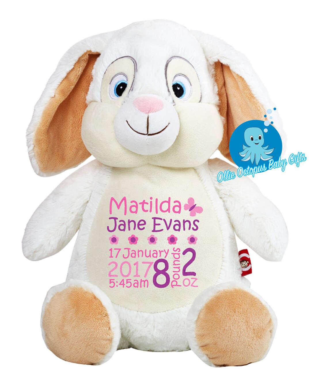 Personalised Cubbies Rabbit, New Baby Gift - Etsy