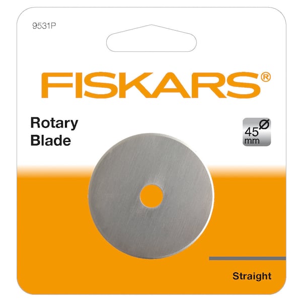 Lame de coupe rotative droite de rechange Fiskars de 45 mm en acier inoxydable