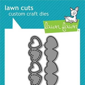 Lawn Fawn &#39;Valentine Hearts Border&#39; Cutting Die