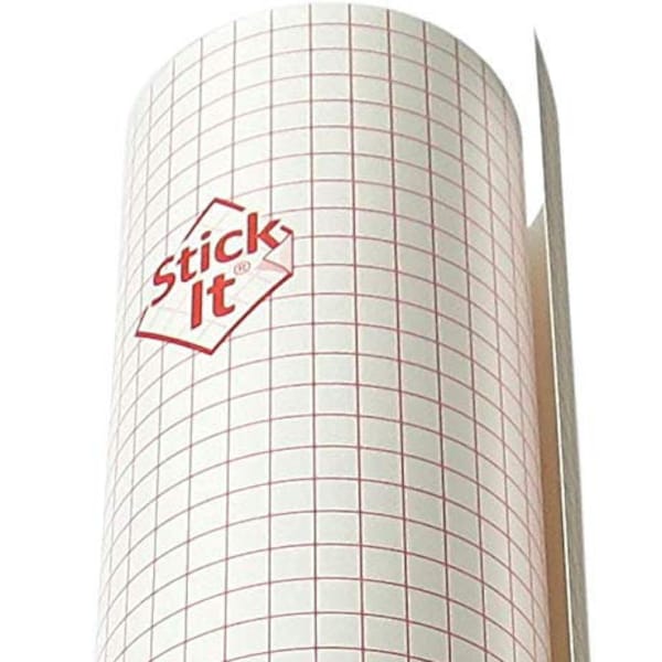 Stick-It Self-Adhesive PVC Lining Panel for Lampshade Manufacture / Repair - White 1460 x 500mm