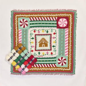 Sirdar Lebkuchen Weihnachten Cal Decke häkeln nur zusammen 2024 Yarn Bundle