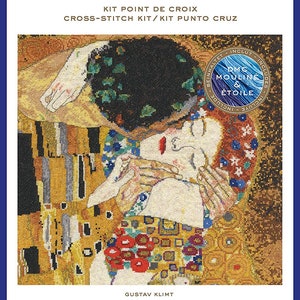 DMC Gustav Klimt Counted Cross Stitch Kit- The Kiss