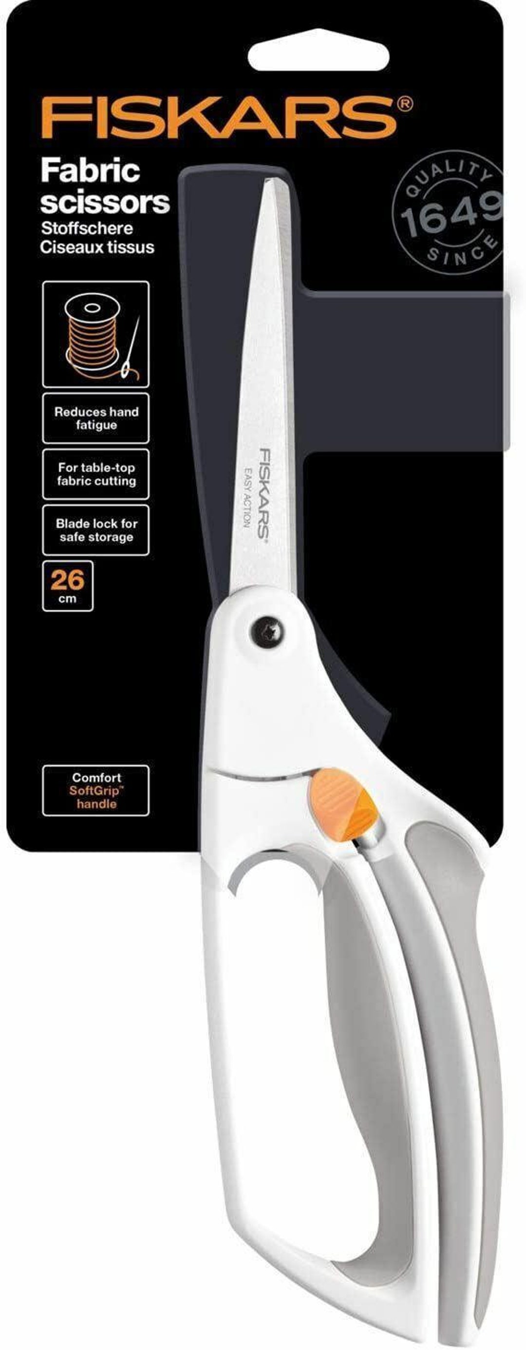 Fiskars Fabric Scissors Easy Action 26cm 