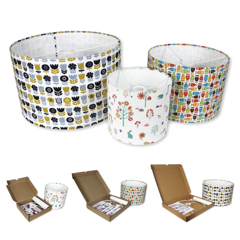 Lampshade Making Kit Make Your Own Lampshade Using the Material of Your Choice 15cm, 20cm, 25cm, 30cm, 35cm, 40cm, 45cm, 70cm image 1