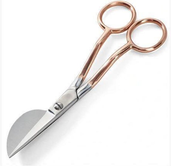 Milward Rose Gold Stork Embroidery Scissors - 4.5 Inch (11.5cm), Sharp Pointed Stainless Steel