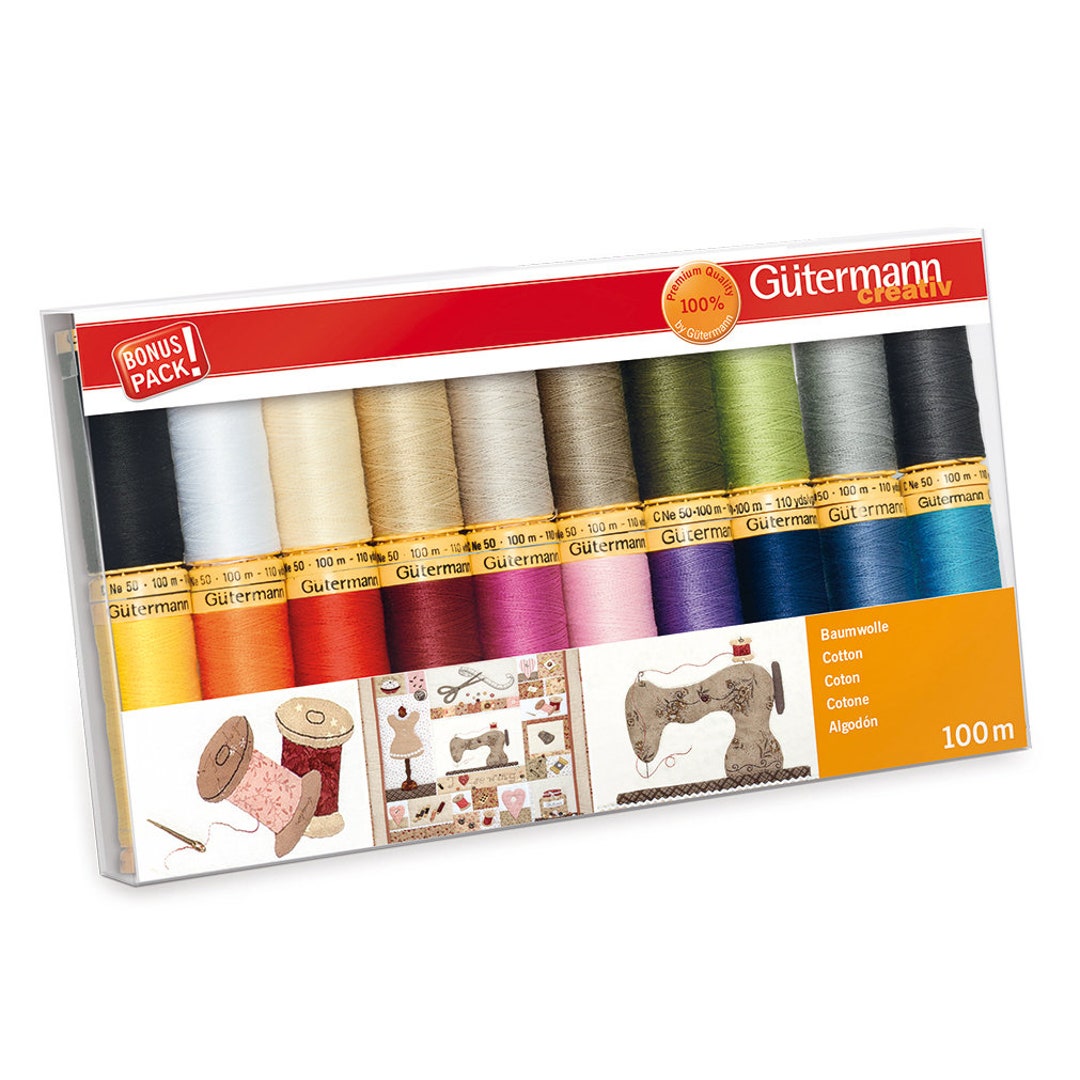 Gutermann Sew All Sewing Thread Natural 100% Cotton 100m Full
