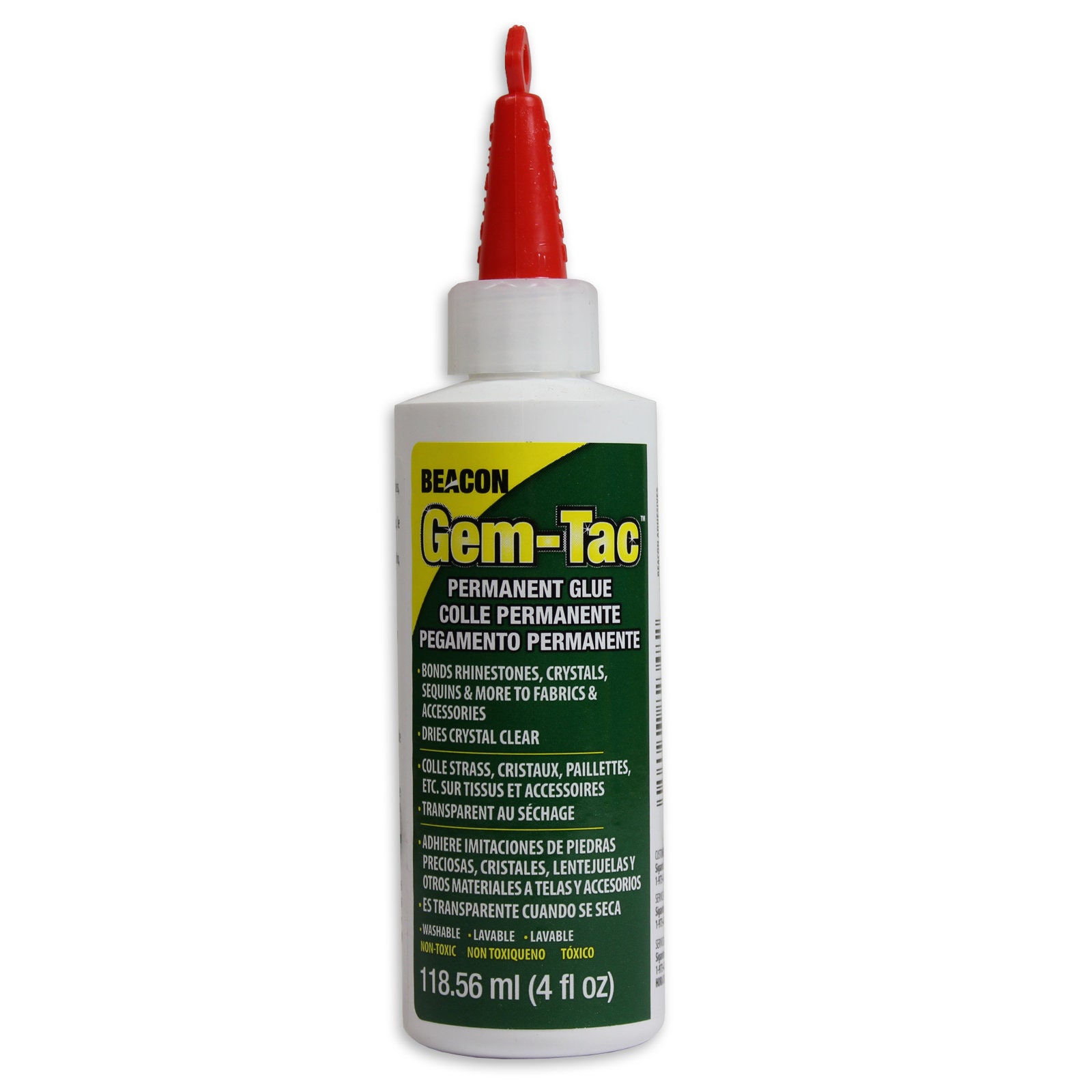 Beacon Gem-tac™ Glue in Needle Precision Tip Bottle for Attaching  Rhinestones, Crystals, Pearls & Other Embellishments to Various Surfaces 