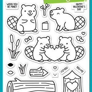Lawn Fawn 4x6 Stamp Set - Wood You Be Mine?