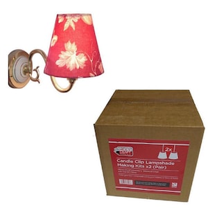 Lampshade Making Kit Make Your Own Lampshade Using the Material of Your Choice 15cm, 20cm, 25cm, 30cm, 35cm, 40cm, 45cm, 70cm Candle Clip