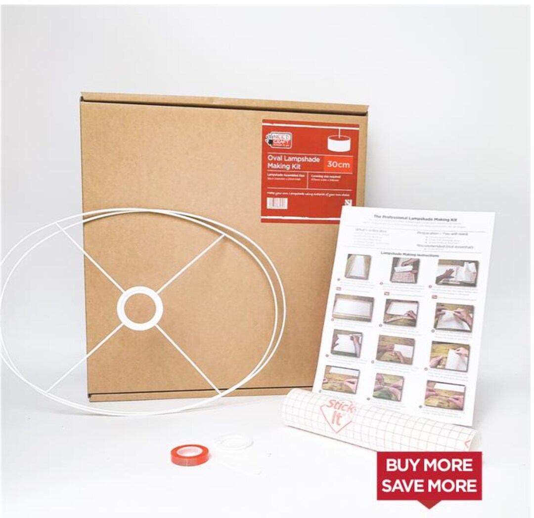 Needcraft Lampenschirm-Bausatz – 30 Cm & 20 Cm, Zum Selbstgestalten