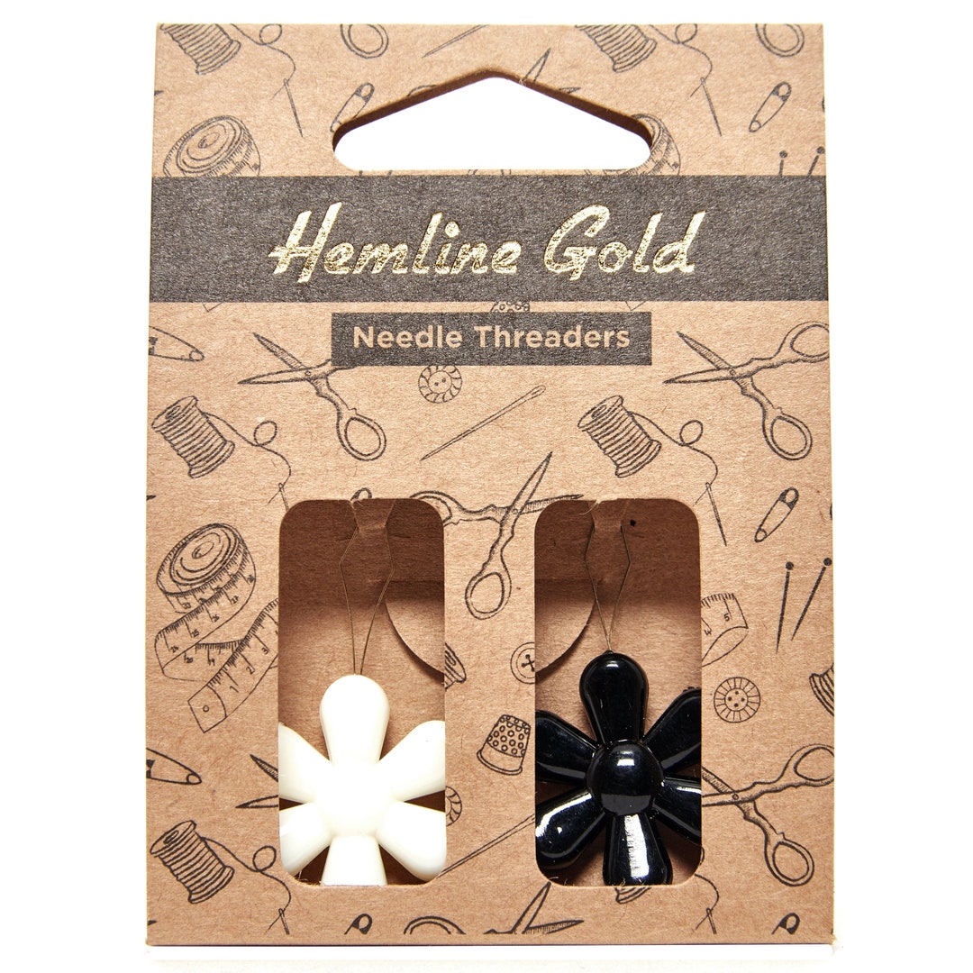 Hemline Gold Flower Needle Threader 
