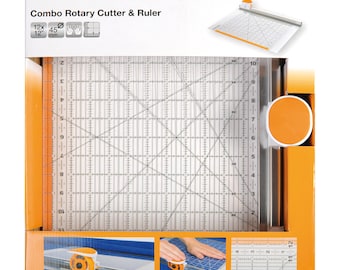 Fiskars Combo Rotary Cutter & Ruler: 12"x 12"