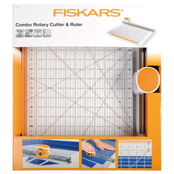 Cutter rotatif combiné et règle Fiskars : 12 x 12 po