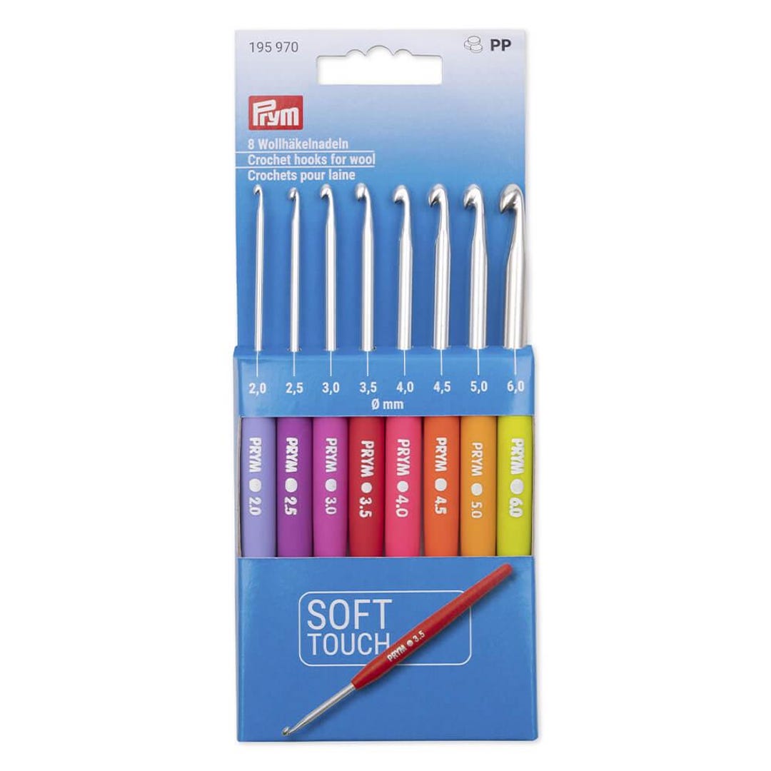 Prym Crochet Hooks 8 Piece Wool Crochet Hook Set in Sizes 2.0 to 6.0mm