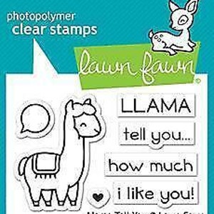Lawn Fawn Llama Tell You 2x3 Clear Stamp Set