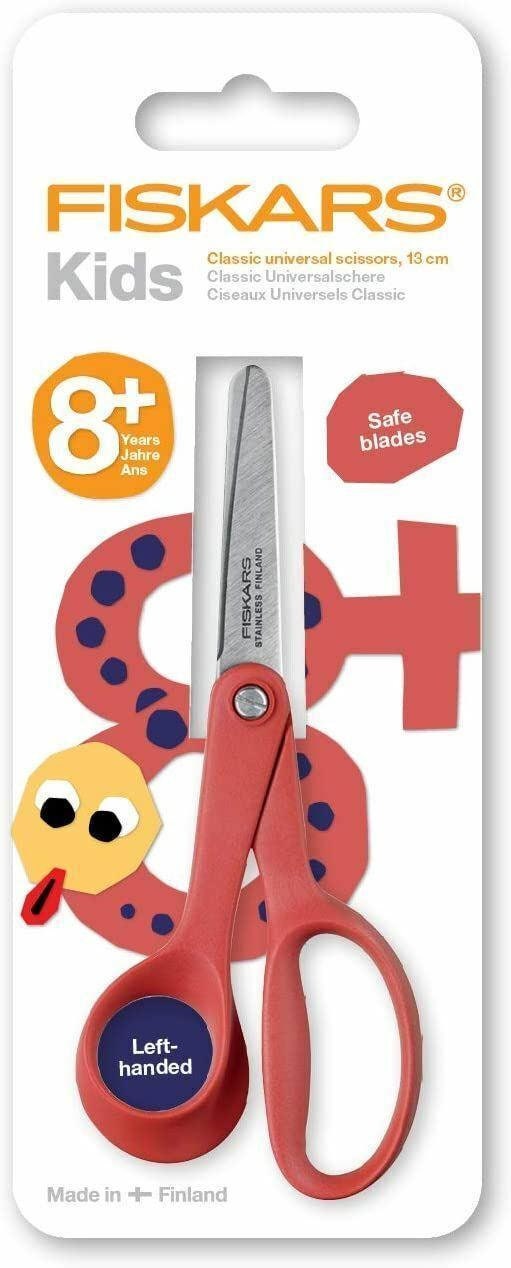 Fiskars Red Handle Lefty Scissors 8 Inches True Left Handed Blades 
