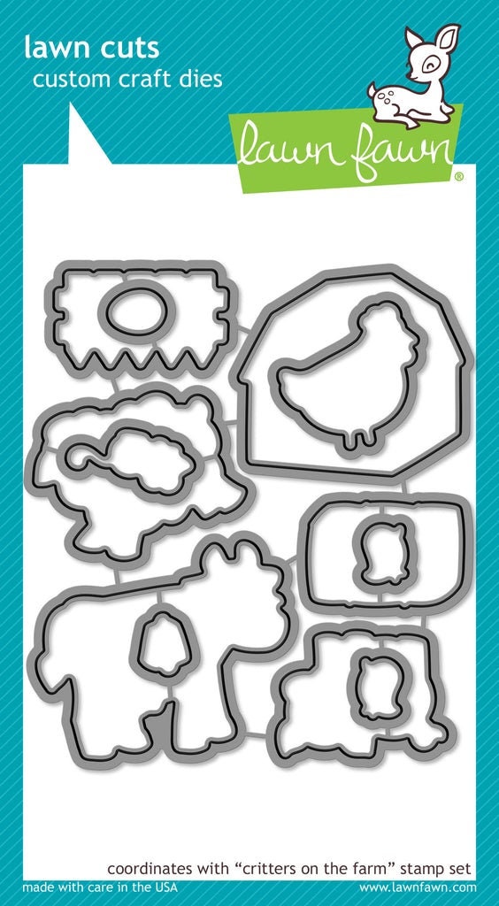 Lawn Fawn Critters on the Farm Clear Stamp & Die Set - Etsy