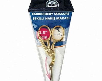 Dmc Stork Design Embroidery Scissors In Gold