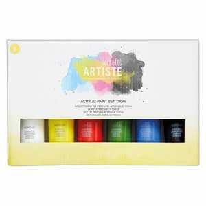 Docrafts Artiste Acrylfarben-Set - 6pk