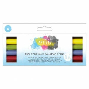 Docrafts Artiste Dual Tip Calligraphy Pens - Multi Coloured