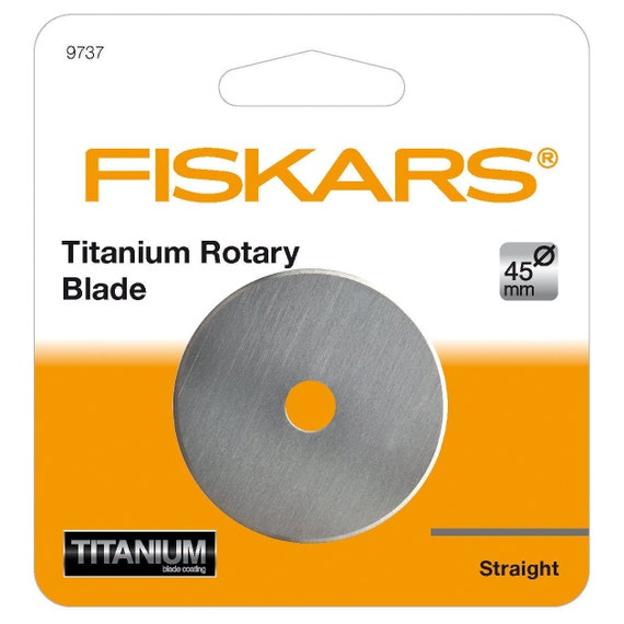 Fiskars 45mm Straight Titanium Carbide Coated Replacement Rotary Cutter  Blade 