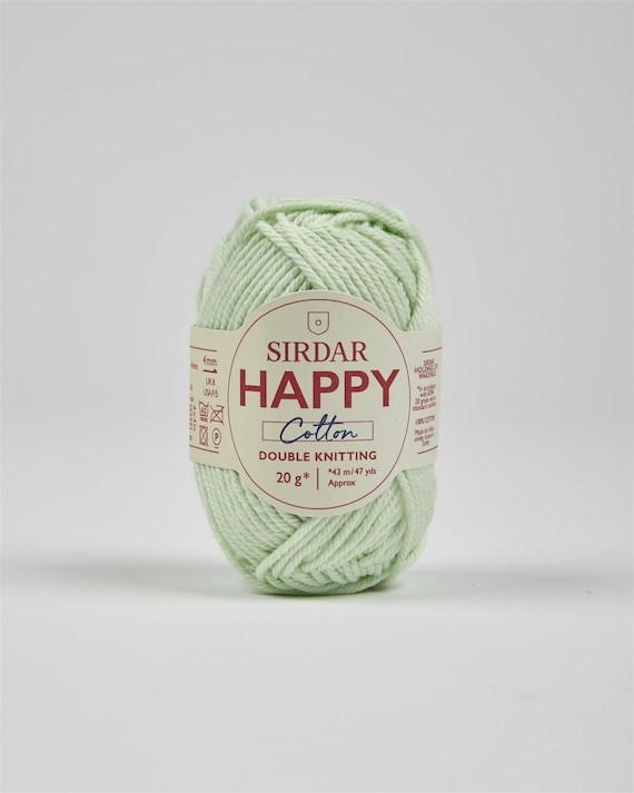 Buy Sirdar Happy Cotton Squeaky Green Dk 100% Wool 20g Ball Online