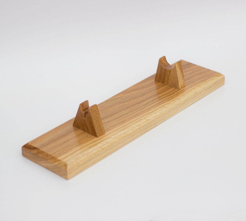 Universal knife holder display stand made of oak wood Etsy