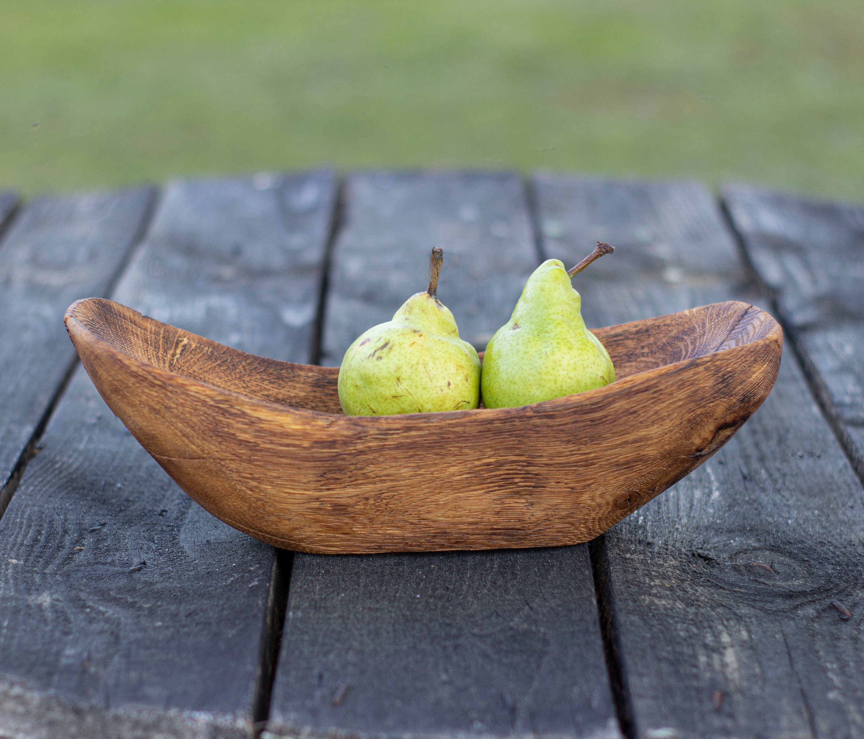 Hand carved rustic fruit bowl Etsy