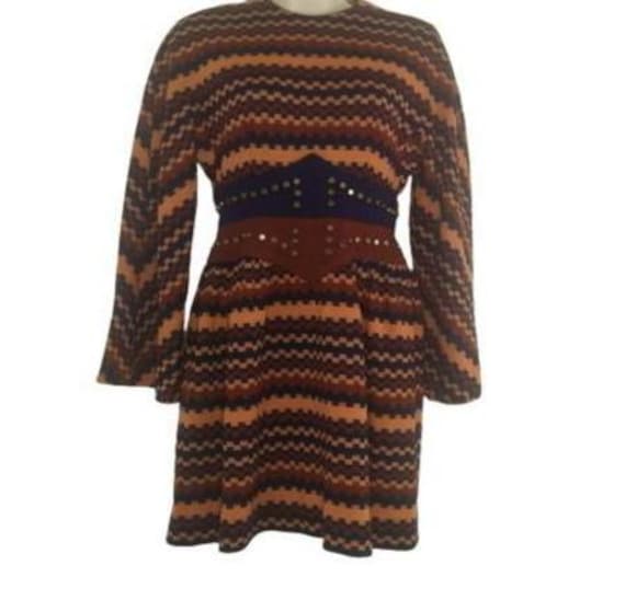 open lace back dress Bright-Orange Puff-Sleeve Skater Mini-Dress main image 0