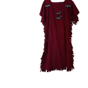 Beaded Fringe T Shirt Dress - Etsy