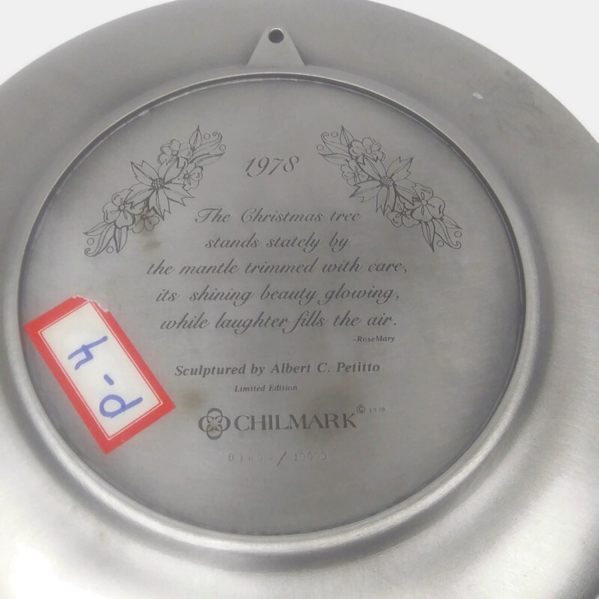 1978 Chilmark Limited Edition Sculpted Pewter Holiday Hanging Etsy