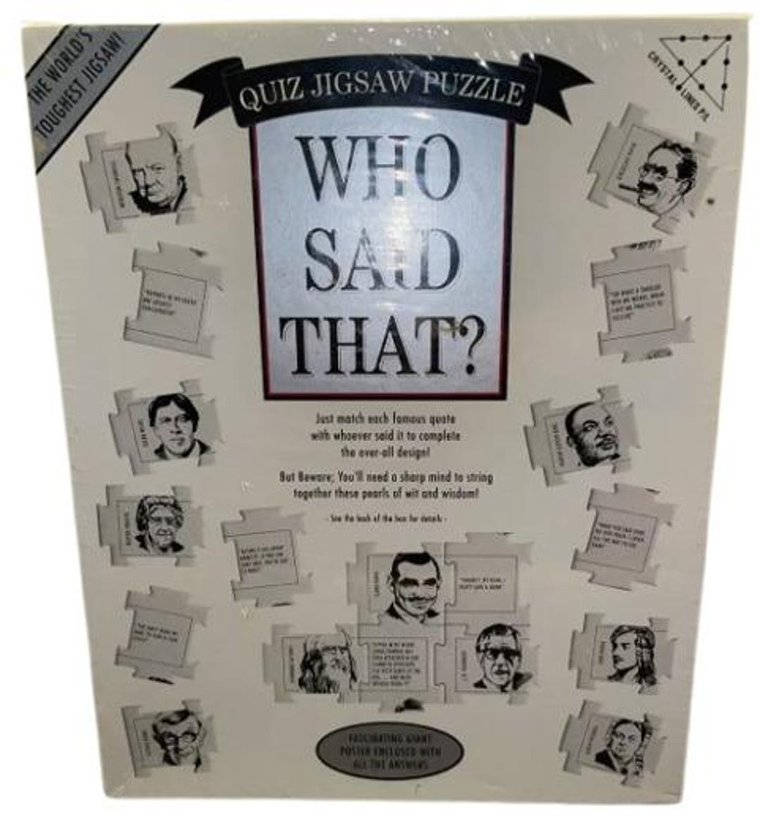 Crystal Lines Who Said That Quiz Famous Quote Jigsaw Puzzle 504 Large crystal-lines-who-said-that-quiz-famous-quote-jigsaw-puzzle-504-large