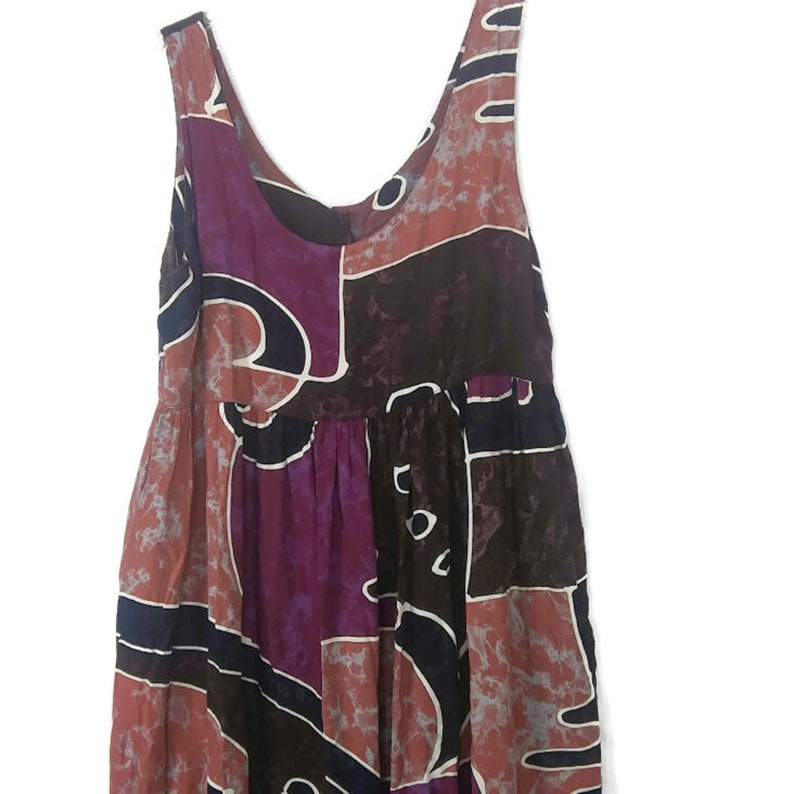 1980/'s A World Apart Print Pattern Button Front Midi Dress Women/'s Plus Size 2X