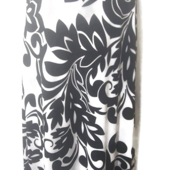 Vintage Cache Black White Floral One Shoulder Max… - image 4