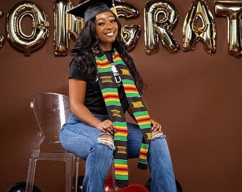 Black Girl Magic Kente Graduation Stole Class Of
