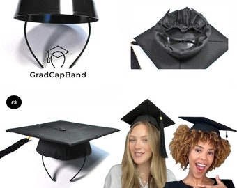 GradCapBand Deluxe Shaper Insert - Secures Your Graduation Cap. Don't Change Your Hair. Upgrade Your Cap