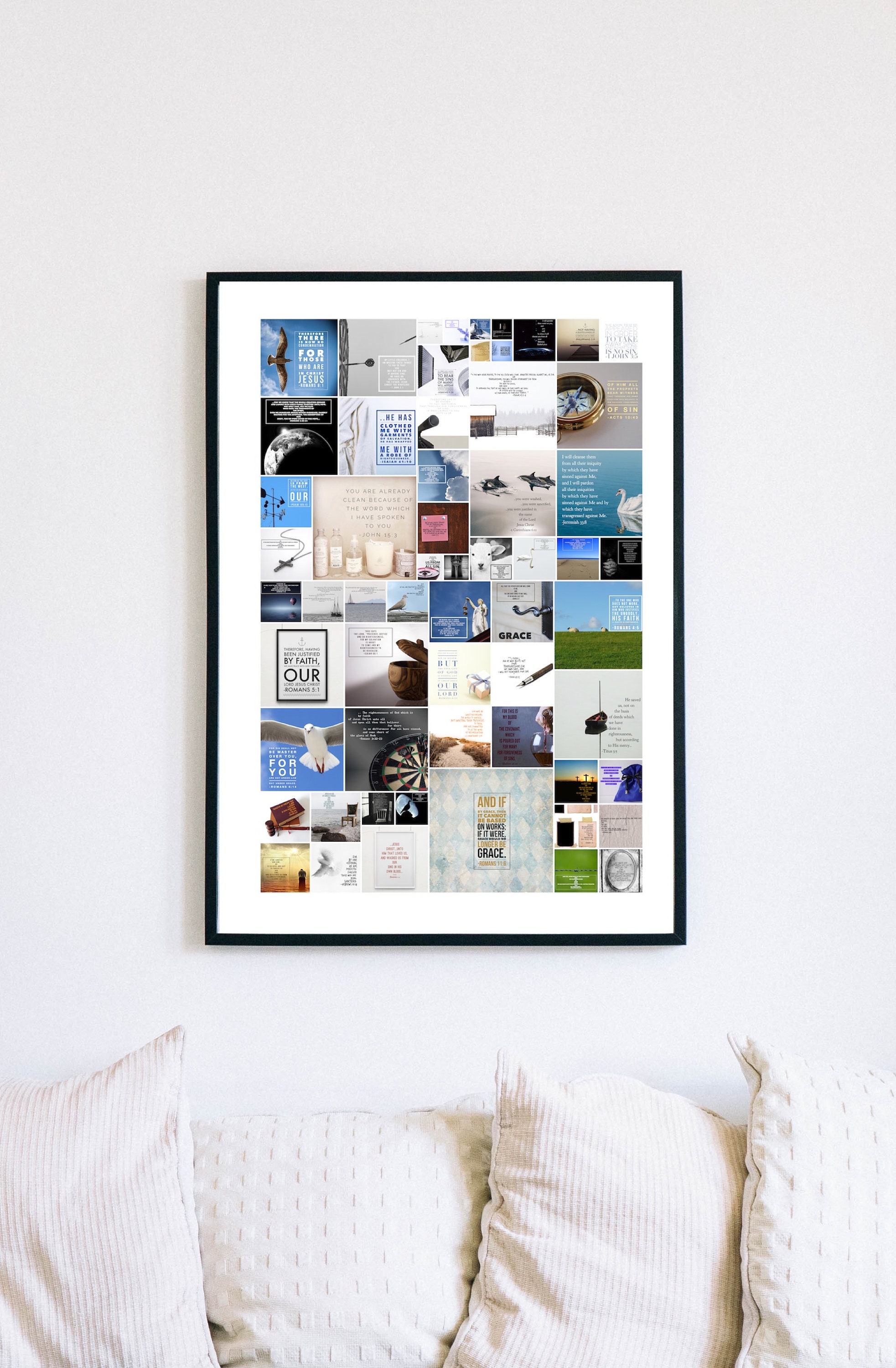 Christian Vergebung Bibel Vers Printable gerahmtes Foto oder Poster