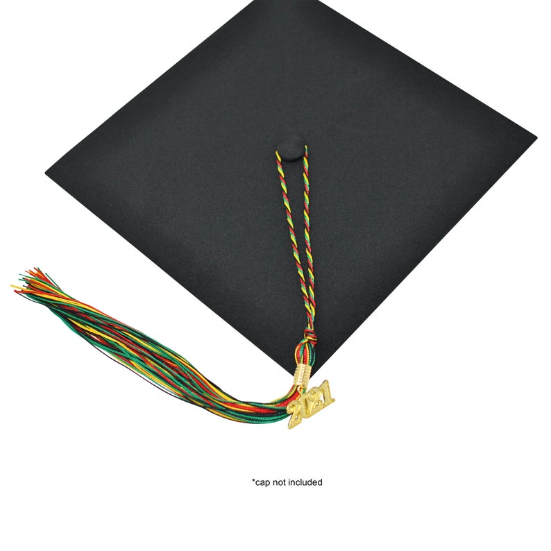 Class of 2021 Kente Colors Matching Graduation Cap Tassel