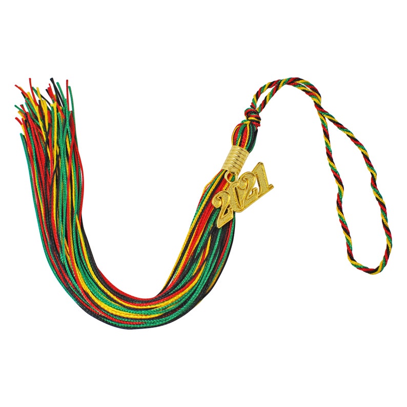 Class of 2021 Kente Colors Matching Graduation Cap Tassel