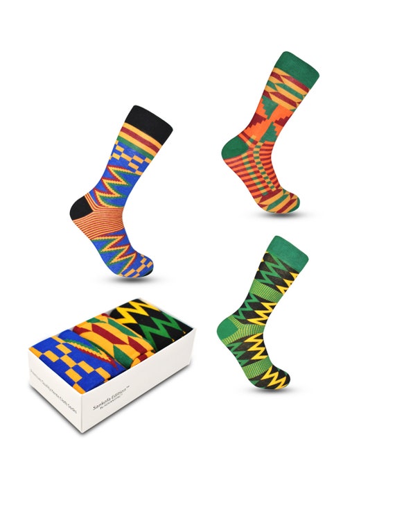 Premium Quality Kente Socks for Dress or Casual Novelty Kente | Etsy