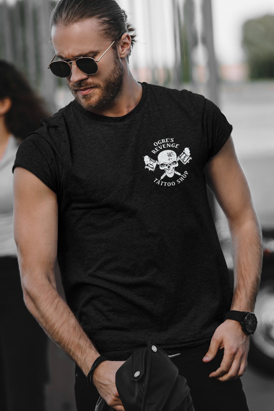 Ogres Revenge T-shirt in Black Heather Grey Sizes S-XXL as Worn by