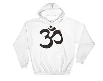 Om Black Logo Hooded Sweatshirt