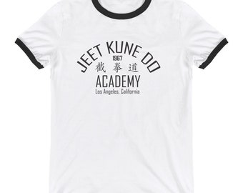 T-shirt Rétro Jeet Kune Do Academy - Hommage à Bruce Lee - Coupe Regular En Coton - Taille Au Choix