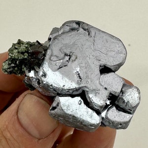 Amazing Skeletal Galena with Quartz and Chlorite from Borieva  mine, Madan, Bulgaria, Crystal, Natural Mineral, stone collection N0755