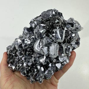 Fantastic Silver-bearing Galena and Shiny Sphalerite cov. with Needle Quartz - Madan, Bulgaria, Rare Morphology, Mineral, NA118