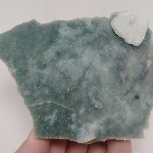 Chalcedony , Green Chalcedony Chrysoprase from Krushev dol mine, Madan, Bulgaria, Natural Crystal, Mineral, NA364