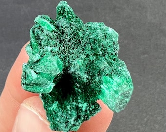 Velvet Malachite , Malachite Unpolished Stone , Natural , Green Crystal , Malachite Gemstone , Green Mineral , collection , NA395